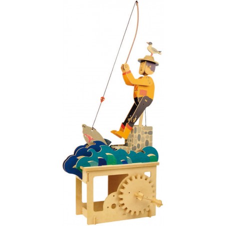 Puzzle tridimensionale “pescatore” in legno