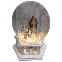 Musicbox Globe with a house scene