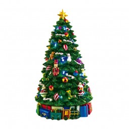 L'albero di Natale illuminato