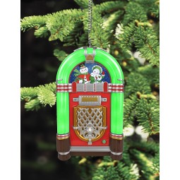 4.5in Jukebox Ornament - Green